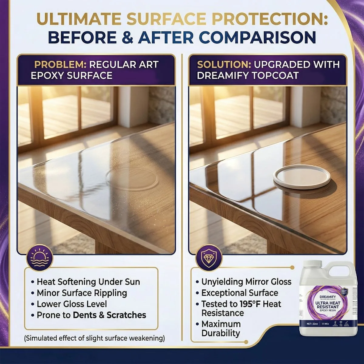 dreamify heat resistant epoxy resin kit compare