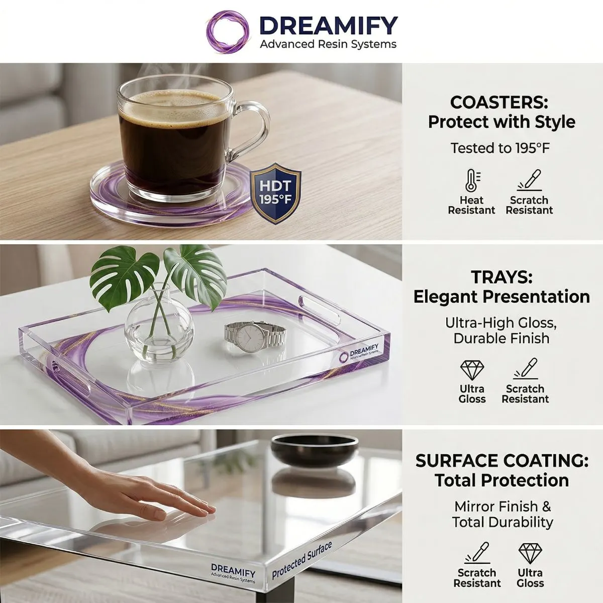 dreamify heat resistant epoxy resin kit usage